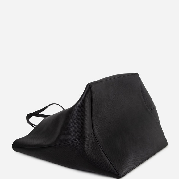 THE ROW Black Park Three Leather Tote Bag - Picture 3 of 3